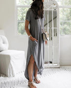 Ana Minimalist María Maxi Shirt Dress Chic Silhouette Collection