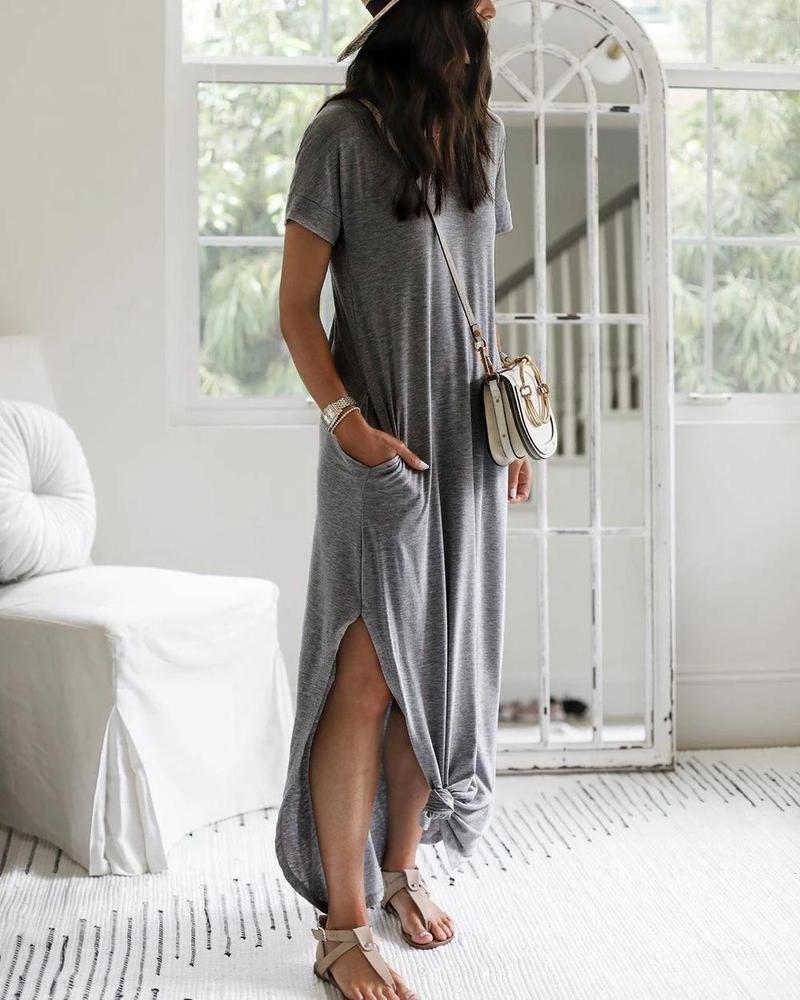Ana Minimalist María Maxi Shirt Dress Chic Silhouette Collection