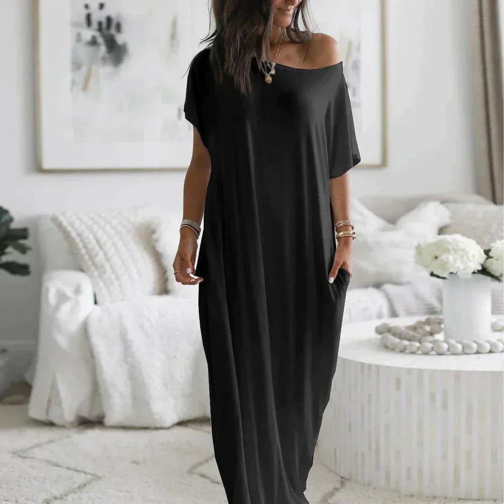 Maribel Timeless Maxi Shirt Dress Boutique Collection
