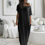 Maribel Timeless Maxi Shirt Dress Boutique Collection