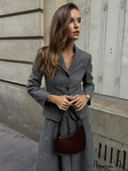 Elegant Solid Graceful Button Down Blazer