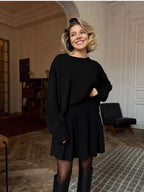Elegant Vintage 2-Piece Skirt Sweater