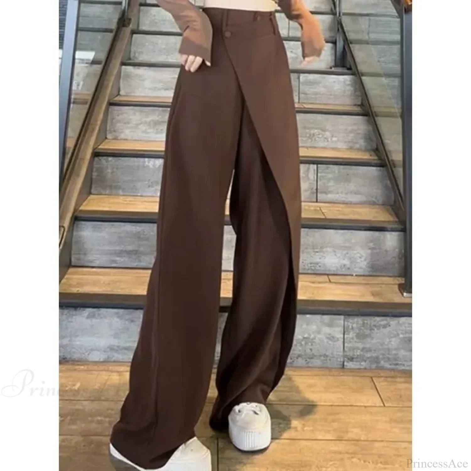 Elegant Vintage Black Suit Pants Women