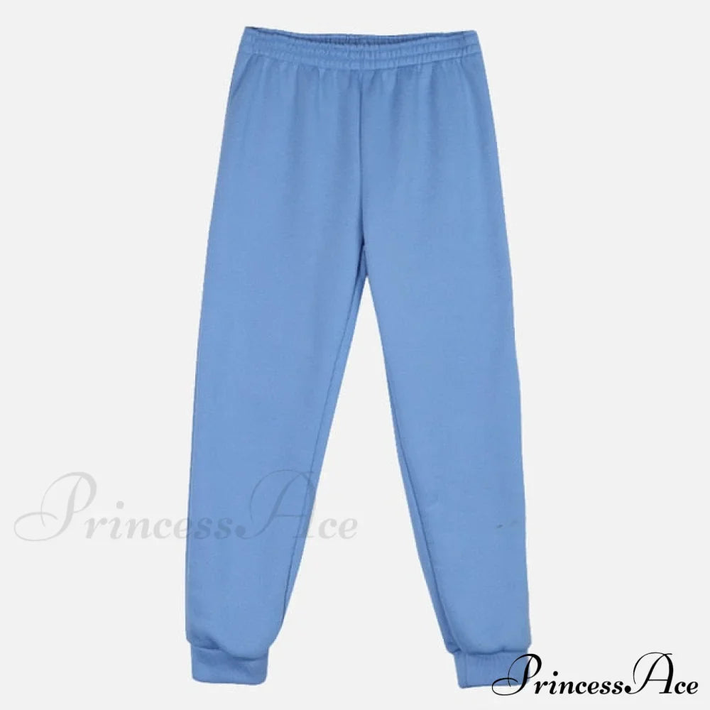 Elegant with Long Sweatshirt Women's Set and Hoodie Lace-Up Warm Pant Solid Detail