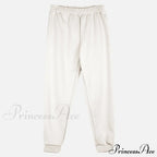 Elegant with Long Sweatshirt Women's Set and Hoodie Lace-Up Warm Pant Solid Detail