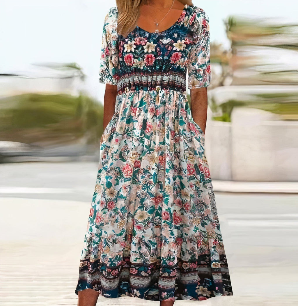 Claudia Minimalist Bohemian Dress for Women Designer Edit