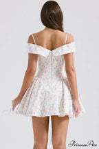 Elida Black Stylish Mini Dress
