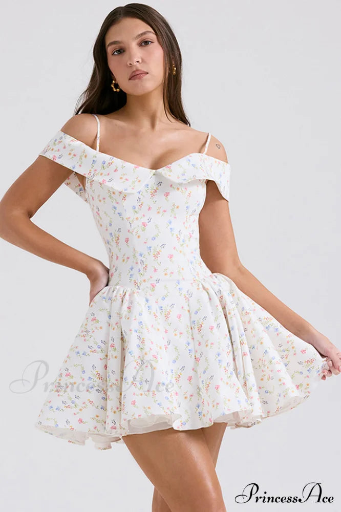 Elida Black Stylish Mini Dress