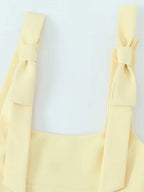 Elise Bow Strap Crop Top