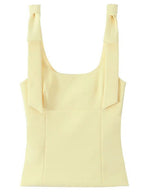 Elise Bow Strap Crop Top