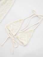 Elise Lace Drape Three Piece
