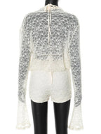 Elise Lace Drape Three Piece