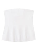 Elise Ruffled Corset Tube Top
