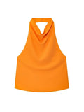 Elise Satin Halter Camisole