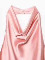 Elise Satin Halter Camisole