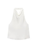 Elise Satin Halter Camisole