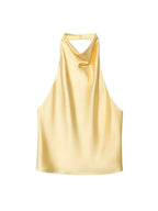 Elise Satin Halter Camisole