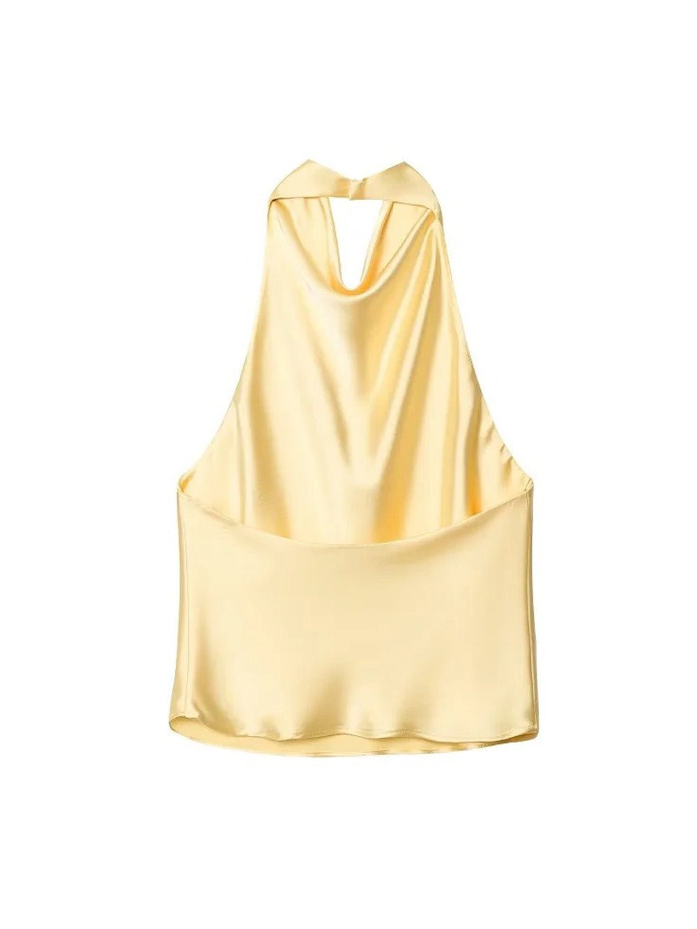 Elise Satin Halter Camisole