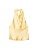 Elise Satin Halter Camisole