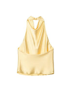 Elise Satin Halter Camisole