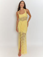 Elizabeth Backless Bodycon Maxi Dress