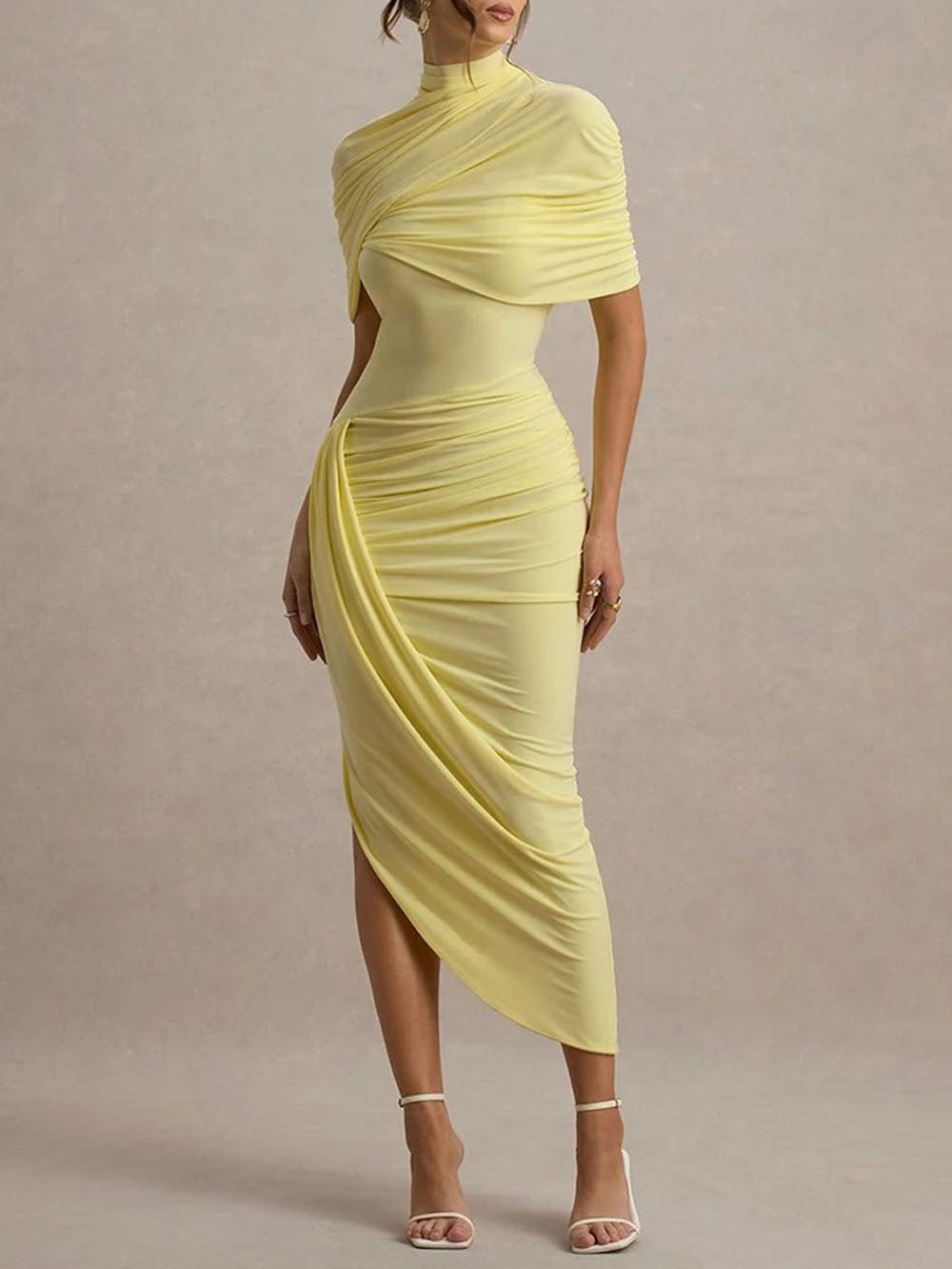 Elowen Backless Sleeve Maxi Dress