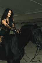 Elsa Halterneck Stylish See-through Maxi Dress