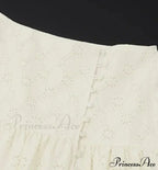 Embroidered Print Bralette Charming And Maxi Skirt Set