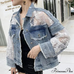 Embroidery Patchwork Stylish Denim Jacket