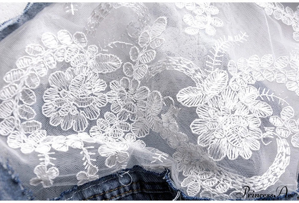 Embroidery Patchwork Stylish Denim Jacket