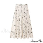 Embroidery Strap Maxi Dress