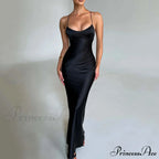 Emilia Satin Draped Gown