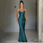 Emilia Satin Draped Gown