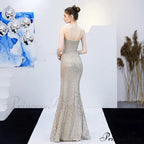 Emma sequined Stylish Formal slit dress