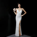 Emma sequined Stylish Formal slit dress