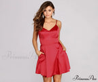 Emme Satin Stylish Party Dress