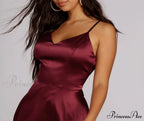 Emme Satin Stylish Party Dress