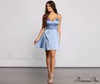 Emme Satin Stylish Party Dress
