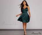 Emme Satin Stylish Party Dress