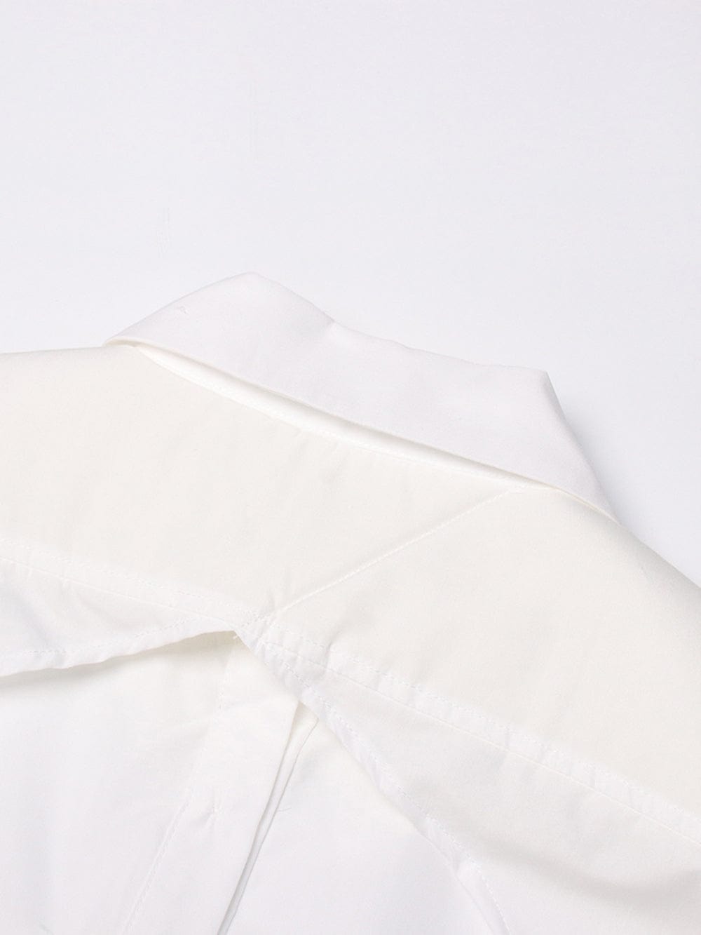 Emmily Backless Single Breasted Chic Blouse