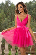 Enchanted Blush Mini Charming Tulle Party Dress