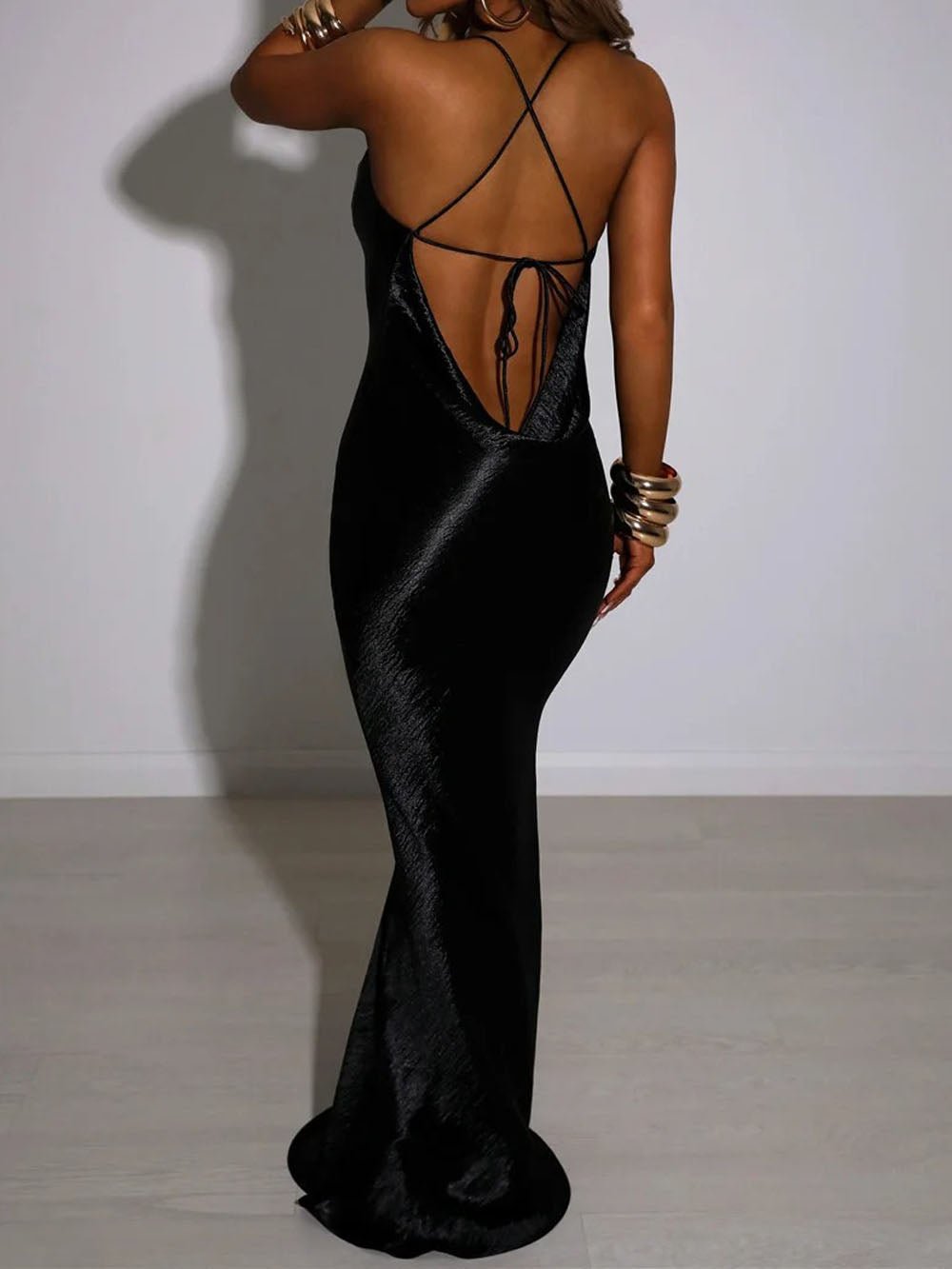 Esme Paris Backless Maxi Dress