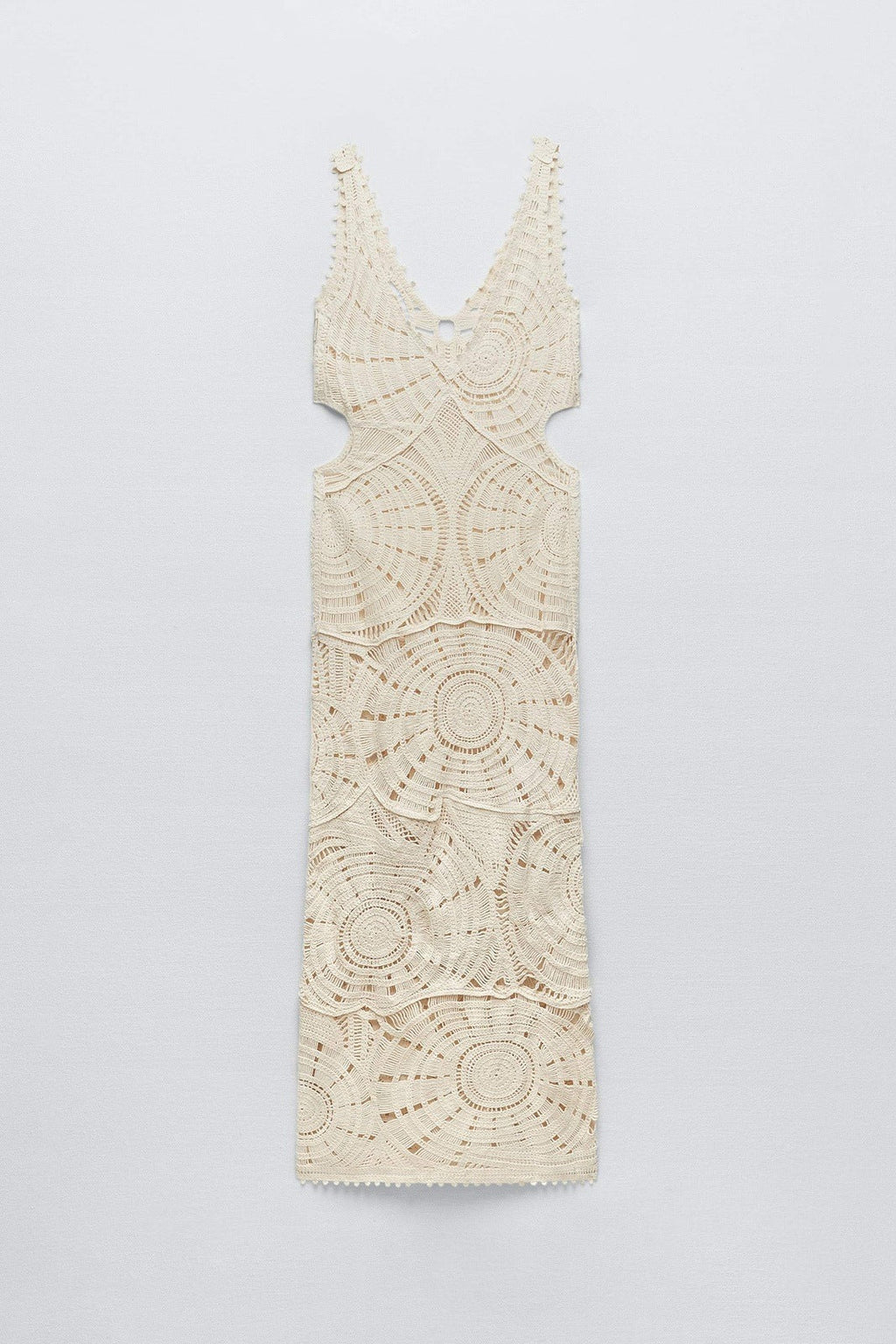 Aurora Premium Maxi Dress Made of Crochet Cut Outs Wardrobe Essential