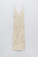Aurora Premium Maxi Dress Made of Crochet Cut Outs Wardrobe Essential