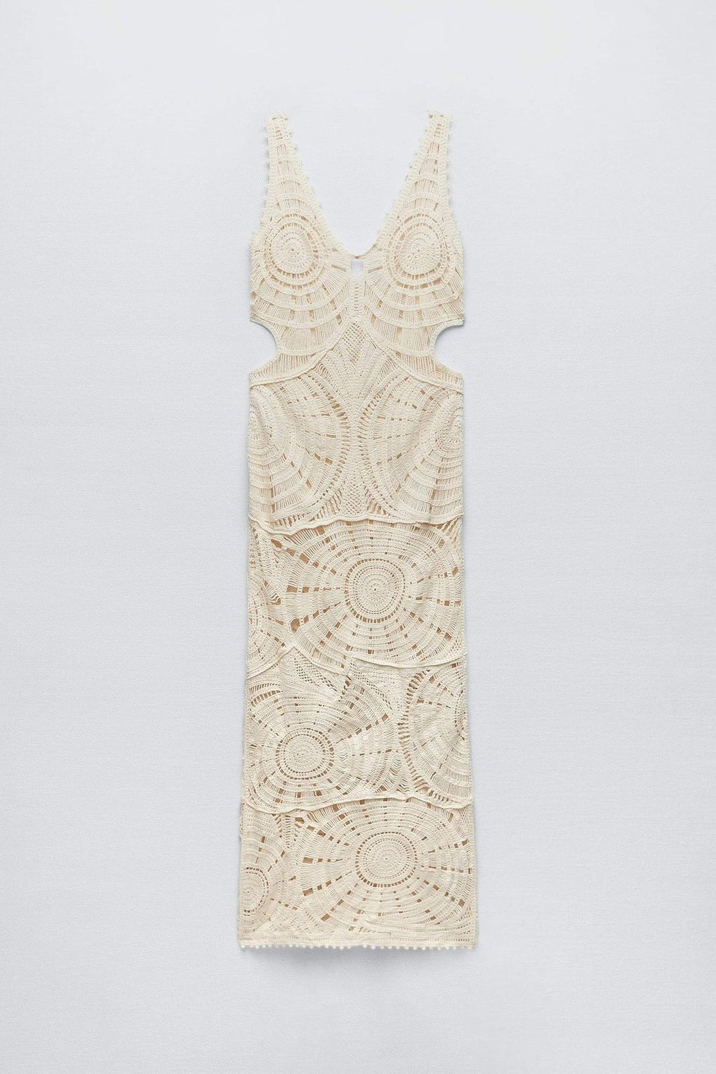 Aurora Premium Maxi Dress Made of Crochet Cut Outs Wardrobe Essential
