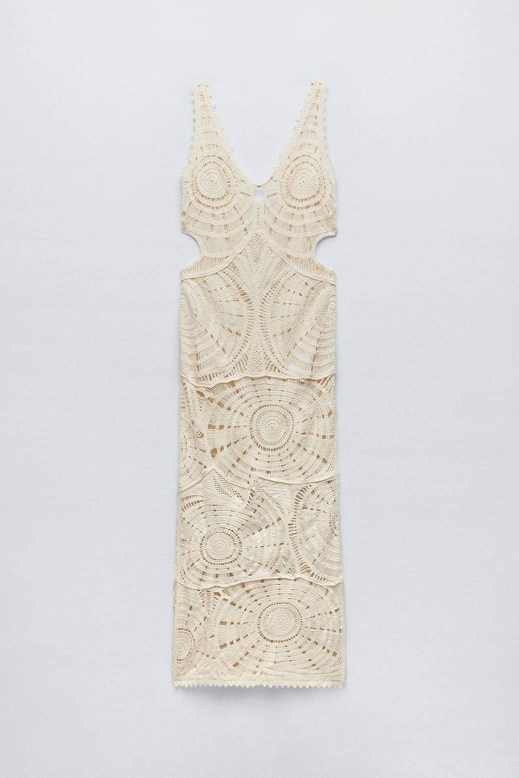Aurora Premium Maxi Dress Made of Crochet Cut Outs Wardrobe Essential