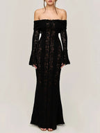 Eva Off Shoulder Maxi Dress