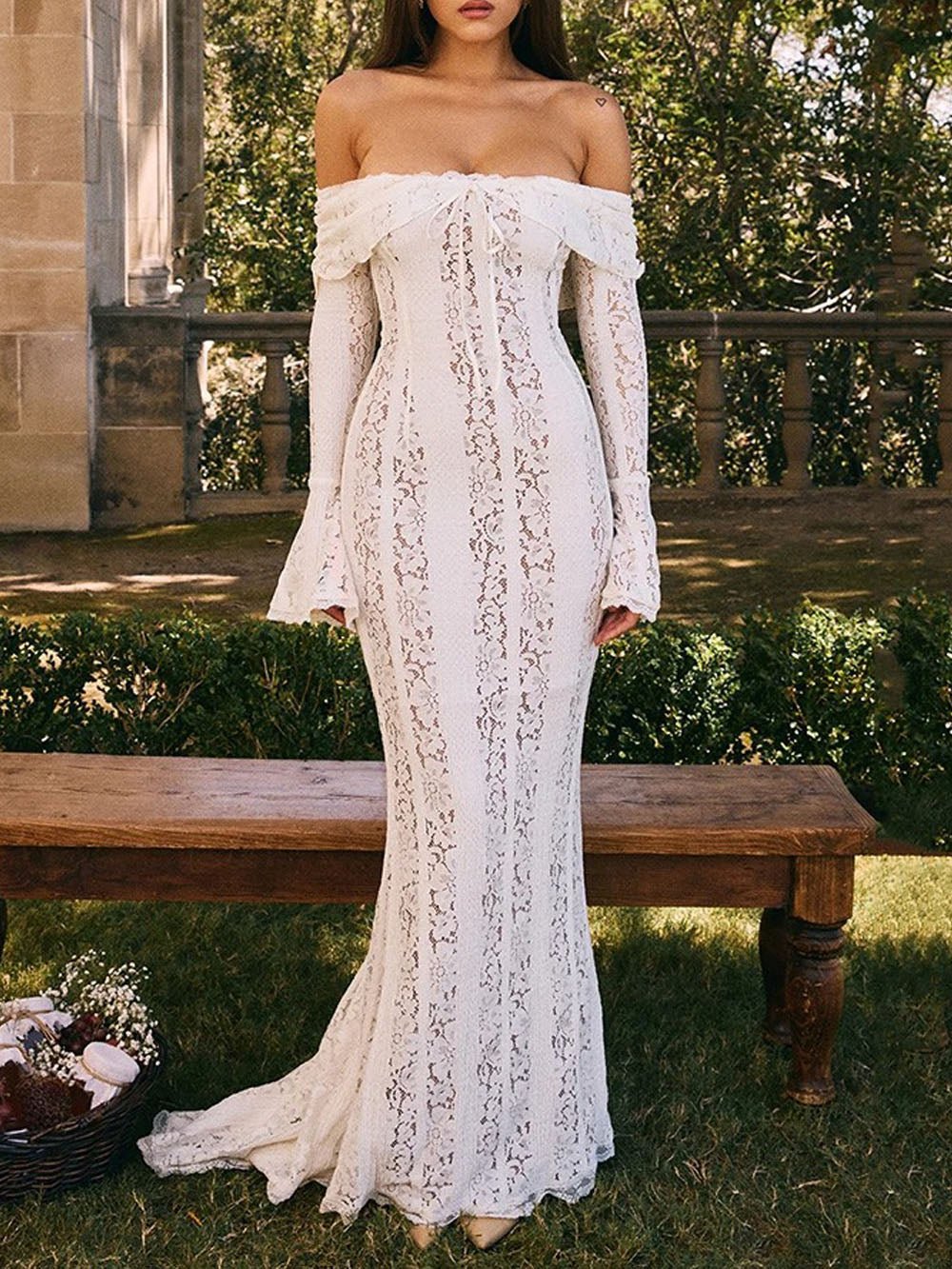 Eva Off Shoulder Maxi Dress