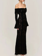 Eva Off Shoulder Maxi Dress