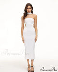 Eventide Horizon Tube Charming Halter Dress with Gloves